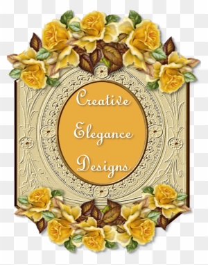 Creative Elegance Designs Frames - Yellow Rose Collage Shower Curtain