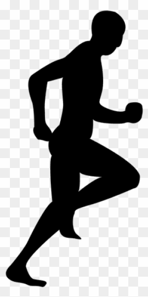 Jogging Sport Running Logo Clip Art - Man Jogging White Png