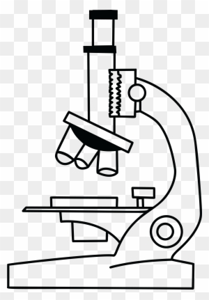 Clipart Jpg - Microscope Black And White