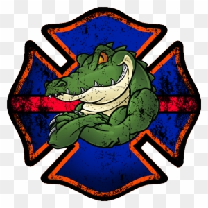 Florida Gator Firefighter Decal - Firefighter Got Your 6