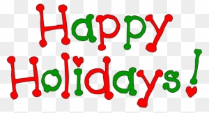 Happy Holidays - Happy Holidays Clipart Free