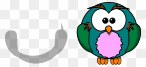 Colorful Cartoon Owl Clip Art At Clipart Library - Cartoon Owl Shower Curtain