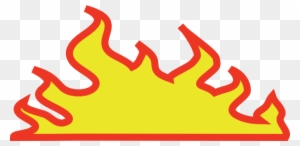 Wide Racing Flame Clip Art At Clker - Wide Flame