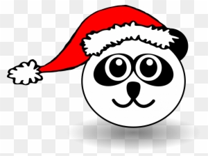 Santa Hat Clipart Minecraft Christmas - Panda Christmas Coloring Pages