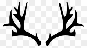 Deer Outline Clipart - Deer Antlers Tattoo Simple