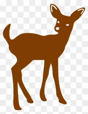 Bambi Clipart Doe - Animal Silhouette Patterns
