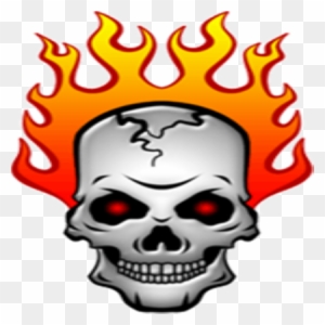 Burning Skull Hd Clipart - Flaming Skull Clip Art