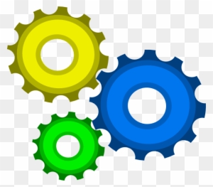 Three Gear Combo By Mark W P Clip Art At Clkerm Vector - 3 Gears Clipart