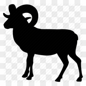 Ram Clipart - Animals Icon Black