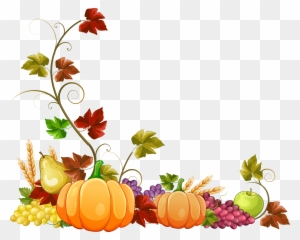 Autumn Fall Leaves Border Clipart Free Clipart Images - Autumn Pumpkin Clipart