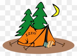 In A Tent - Camping Clipart