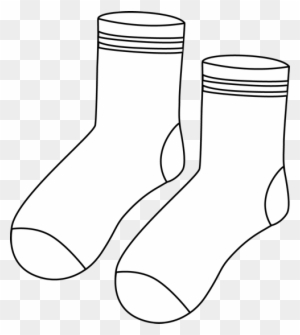 Weed Socks Black And White Clipart