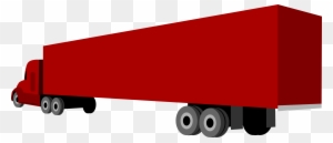 Clipart Truck And Trailer - Trailer .png