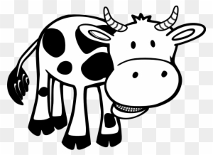 Cow Black White Line Hunky Dory Svg Colouringbook - Love Cows: Blank Lined Journal - 6x9 - Animal Lover