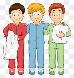 Personnages, Illustration, Individu, Personne, Gens - Pajama Party Clipart Boys