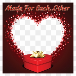 Create Made For Each Other Heart Photo Frame Online - Valentine's Day Gift Cards