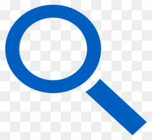 Magnifying Glass Vector Blue