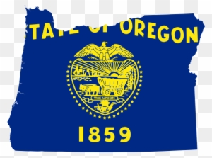Pin Sweet Shop Clipart Clipart - Oregon State Flag Map
