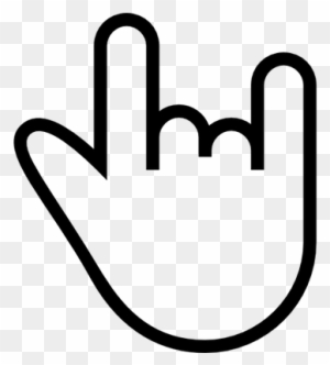 Rock N Roll Hand Sign - Rock And Roll Symbol