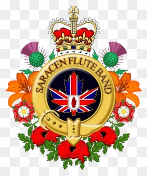 Saracen Flute Band Badge By Britannialoyalist Saracen - Tudor Rose Border