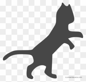 Grayscale Cat Animal Free Black White Clipart Images - Dancing Cat Clip Art