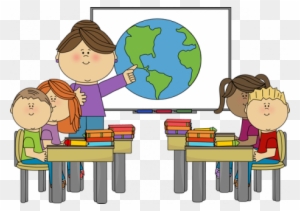 Teacher - Study At School Clipart