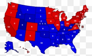 New York, California, Pennsylvania, Virginia, Oregon, - Texas Political Map 2016