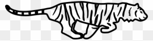 Telemachos Tiger 4x B W 1 Bclipart - Draw A Tiger Running