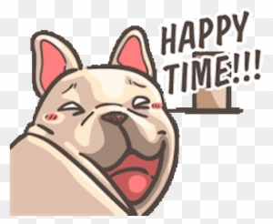 The Funny Bulldog Animated Messages Sticker-1 - Bulldog