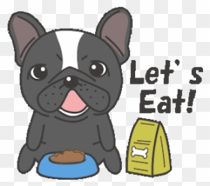 Funny Black Bulldog Animated Messages Sticker-7 - English Bulldog Gif Png