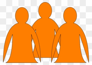 Abstract People Orange 2 Clip Art At Clker - 2 Cliparts