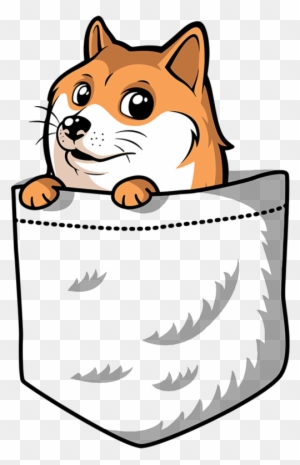 Pocket Doge Pocket Doge T Shirt Doge Dog Meme Shirt White X Large Free Transparent Png Clipart Images Download - t shirt bag roblox dog