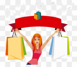 Online Shopping Bag Woman Gift - Shopping Day
