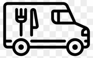 Delivery Clipart - Food Delivery Van Icon