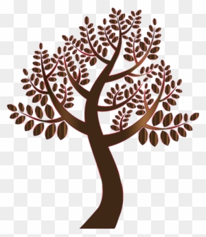 Tree Drawing - Tree With Colorful Leaves