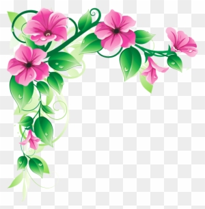 flower floral design clip art corner flower designs png free purple flower design