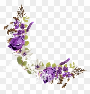 Purple Corner Flower Clip Art Transparent Png Clipart Images Free Download Clipartmax