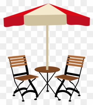Table Cafe Chair - Vector Cafe Table And Chairs Png