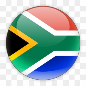 South Africa Country Flag Round
