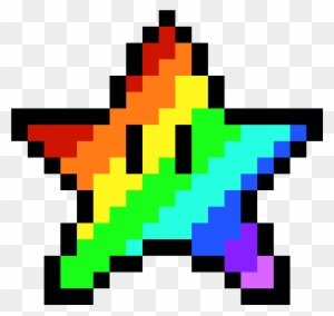 mario star pixel art