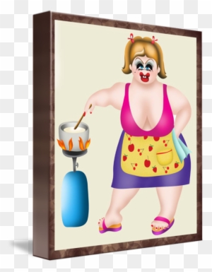 Cooking Fat Woman