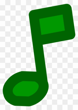 Portal Clipart Green - Club Penguin Music Note Emote