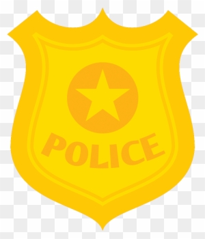 Police Officer Download Cartoon - Transparent Cartoon Police Badge