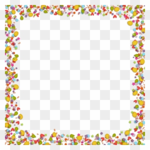 Confetti Clipart Border For Kids - Background For Microsoft Word