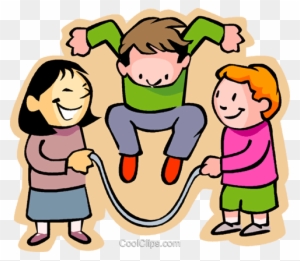 Little Boy With Girls Skipping Rope Royalty Free Vector - Ump Word Family Little Boy With Girls Skipping Rope Royalty Free Vector - Ump Word Family