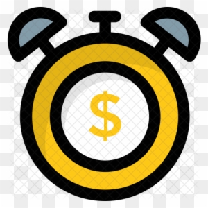Time Is Money Icon - Time Management