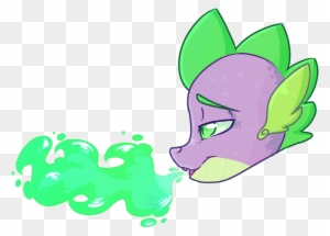 Yomitai, Bust, Dragon, Fire, Fire Breath, Green Fire, - Drawing