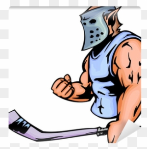 Elf With Hockey Mask And Stick - Sports