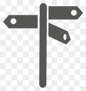 3 Way Street Sign Icon - Icono Letrero - Free Transparent PNG Clipart ...