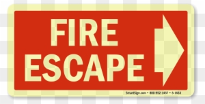 Zoom, Price, Buy - Emergency Fire Escape Sign
